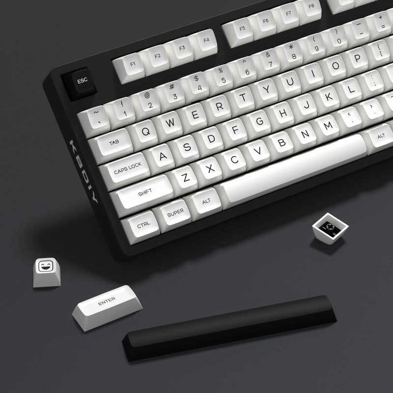 A Kbdiy 161 Keys/Set SA Profile G BOW Keycap Set Double Shot White ...