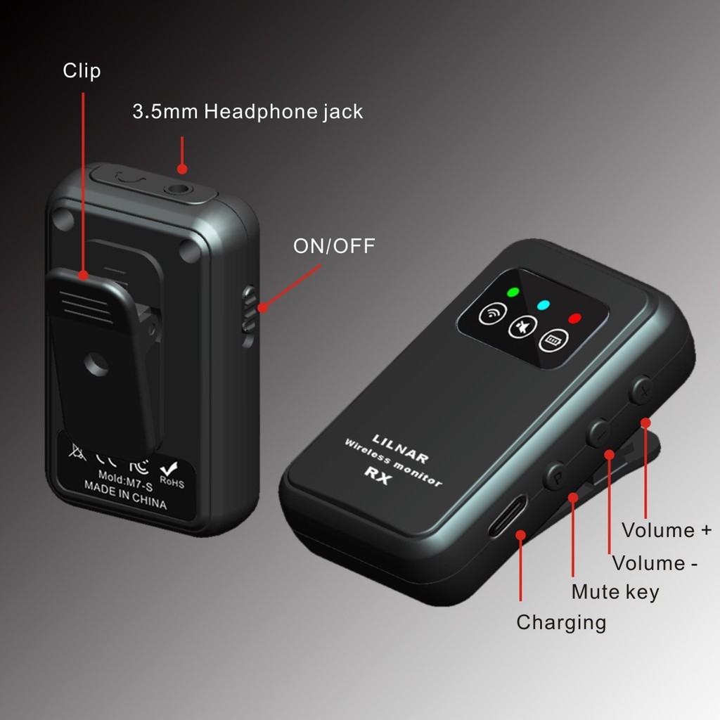 2.4G Wireless in Ear Monitor System IEM System Automatic Pairing ...