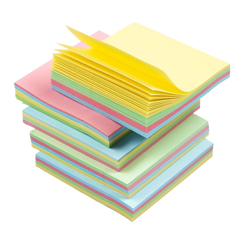 4-Color Set 400 Sheets Square Sticky Notes School Supplies Practical ...
