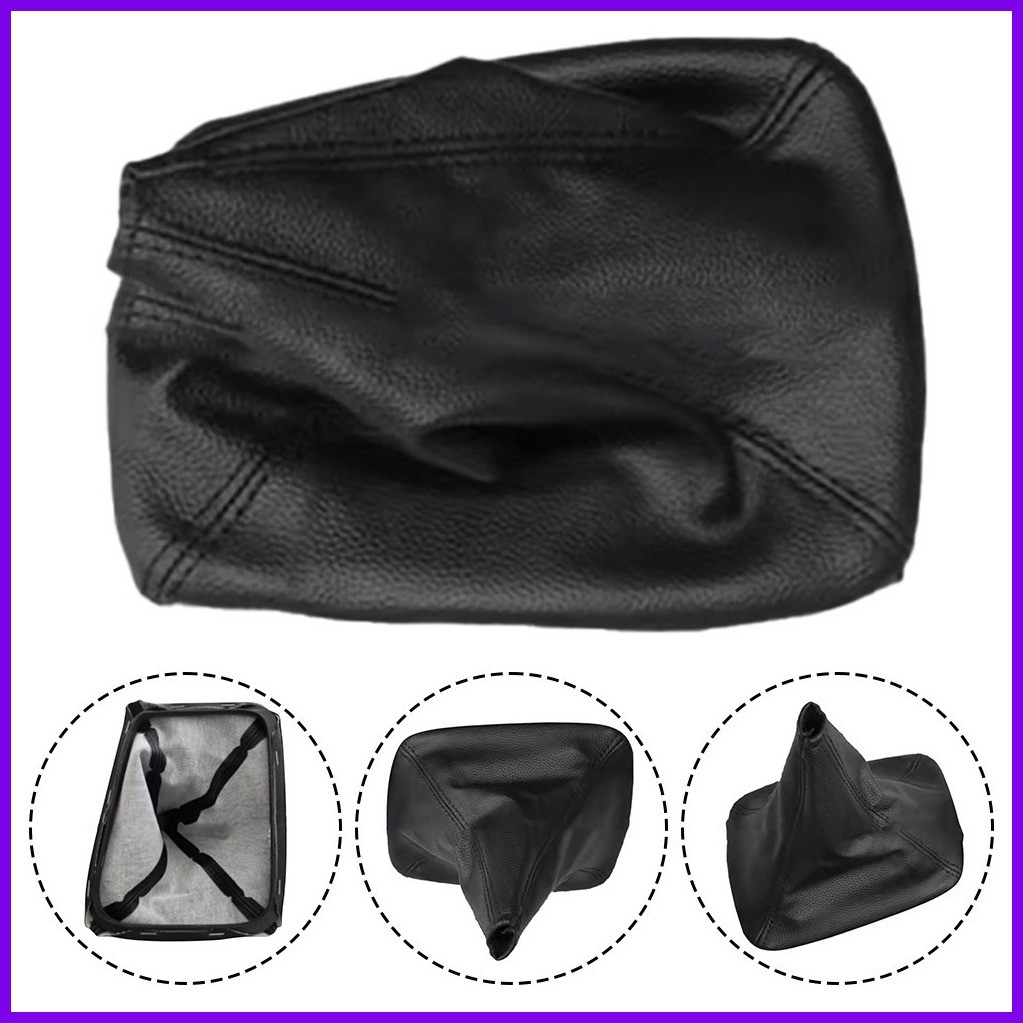 ♞Car Gear Shift Dust Cover Gear Shift Sleeve Leather Gear Shift Knob ...
