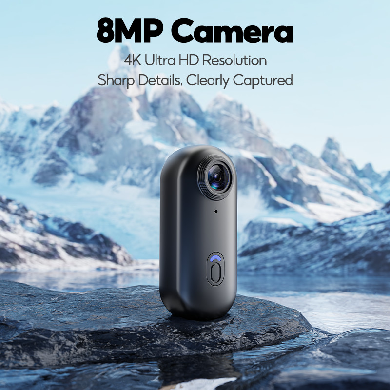 【New2026】Mini Action Camera 4K/30FPS WiFi Camera Wateroroof Live ...
