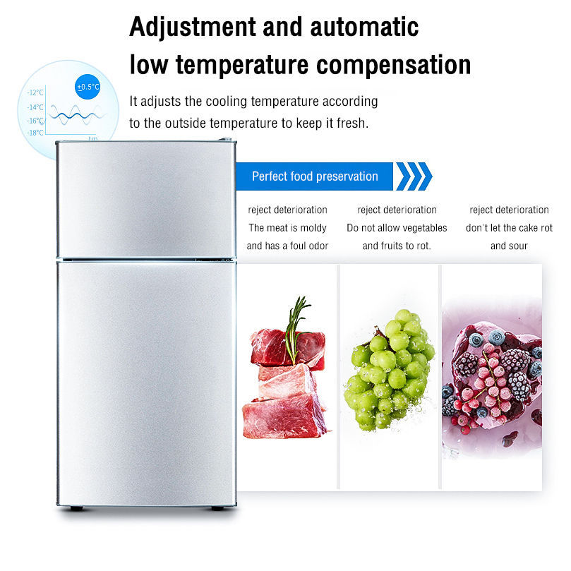 Energy Saving Refrigerator Inverter With Freezer 2 Doors Small ...