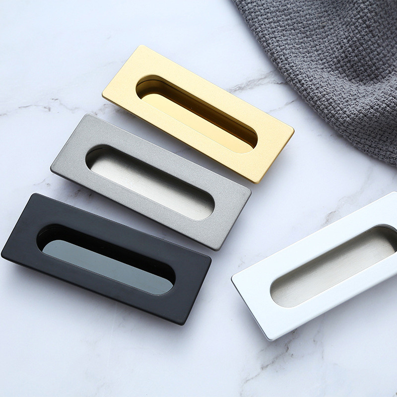 Aluminum Alloy Embed Handles Recessed Flush Handle Hidden Cabinet ...