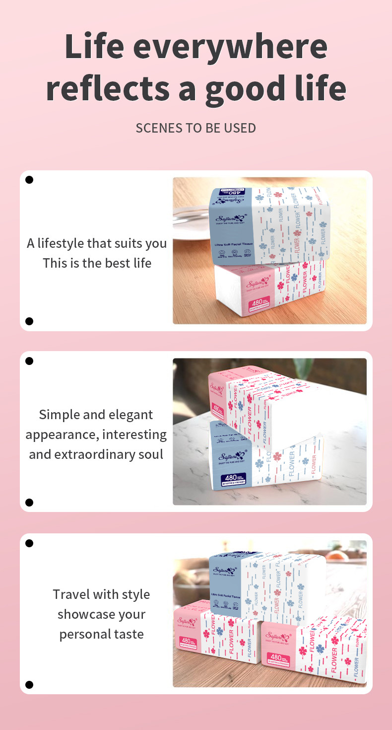 Softone Tissue Paper 8packs Love Green Tea Tissue 4ply Facial Tissue ...