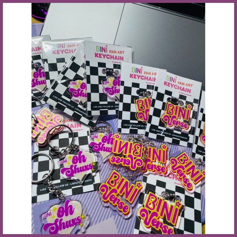 ∡ ╱ BINI fan art keychains | Shopee Philippines
