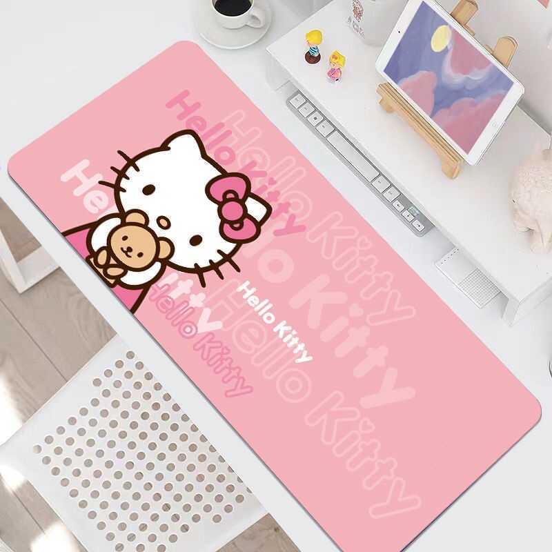 Hello Kitty Large Mousepad Keyboard Mat Cartoon Mouse Pad Laptop Gamer ...