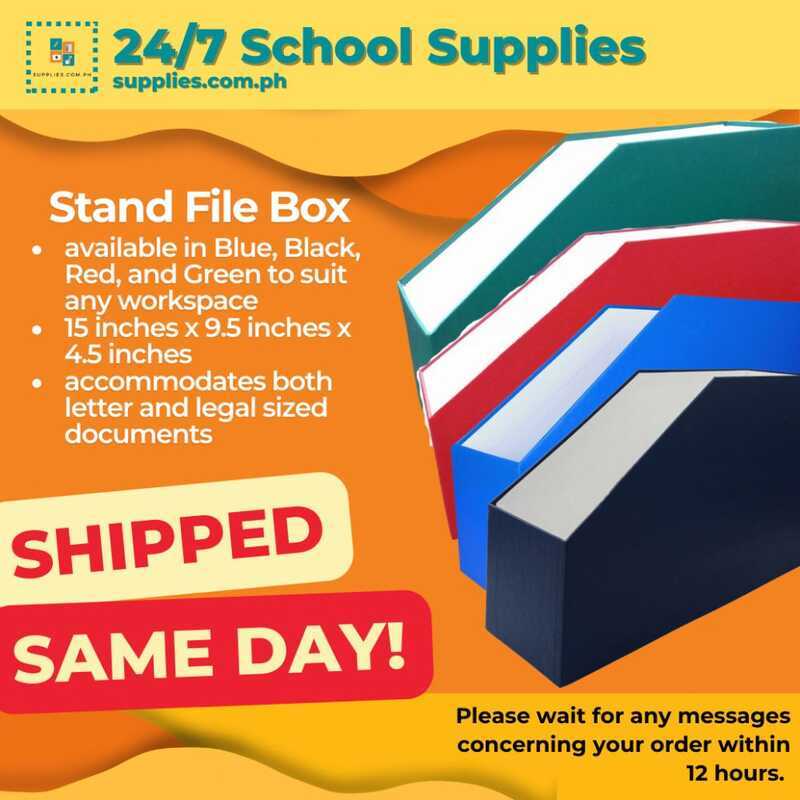 Stand File Box - Color Blue, Black, Red, Green Durable, Thick, And Big ...