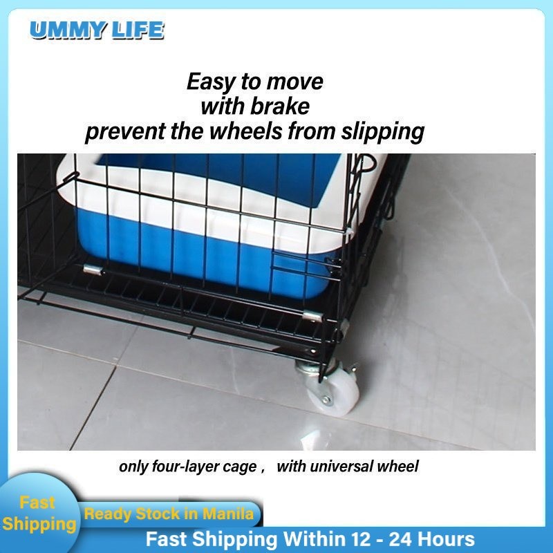 Ready Stock COD Cat Cage Easy Assemble Kitten Hamster Cage Pet 2/3/4 ...