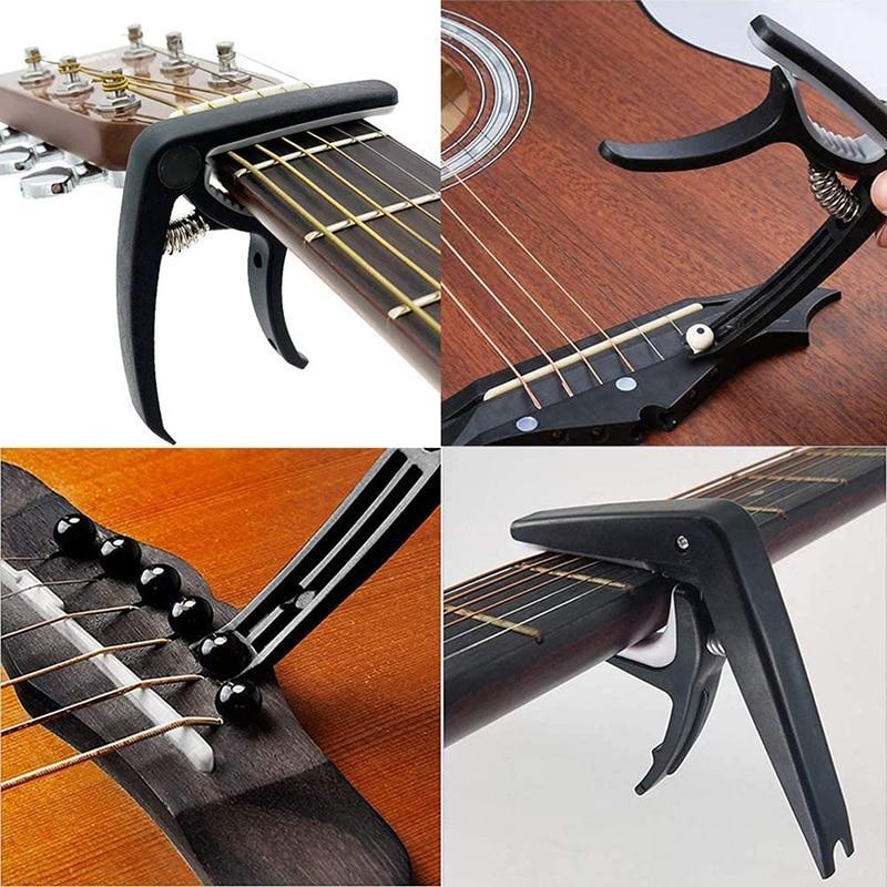 Guitar tool 66 PCs set changing kit strings pick Capo Winder & cutter ...