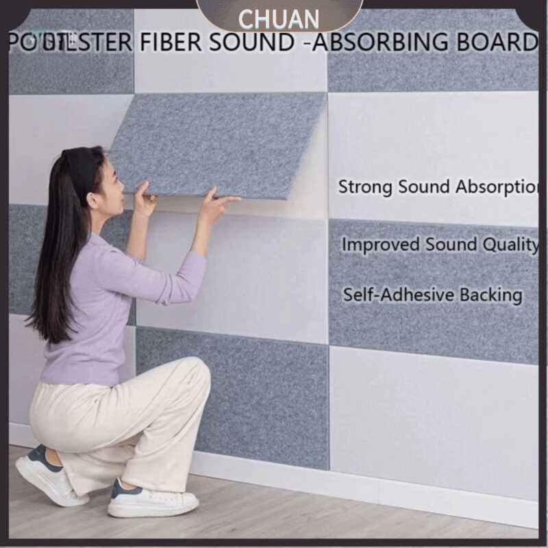 CHUAN Self-Adhesive Acoustic Panels High Density Anti Static Sound ...