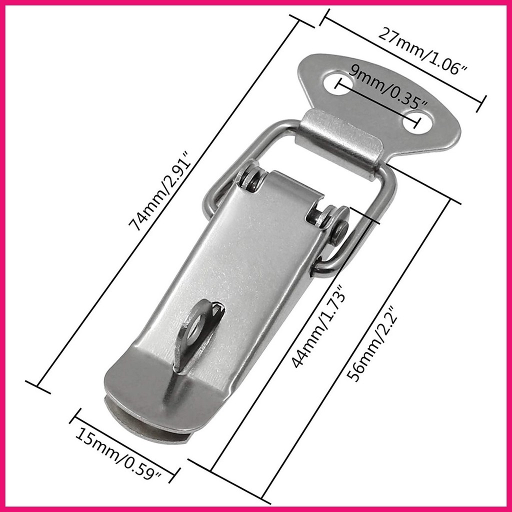 4Pcs Spring Loaded Toggle Lock Clasp Buckle Latch for Cabinet Boxes ...