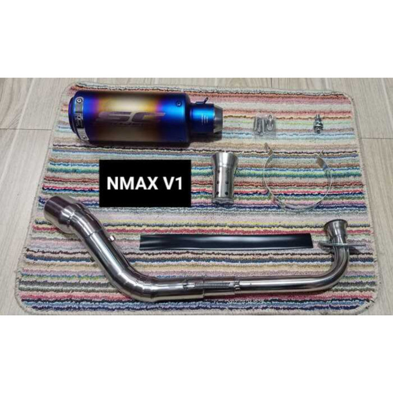 NMAX V1 FULL EXHAUST SYSTEM SC PROJECT | Shopee Philippines