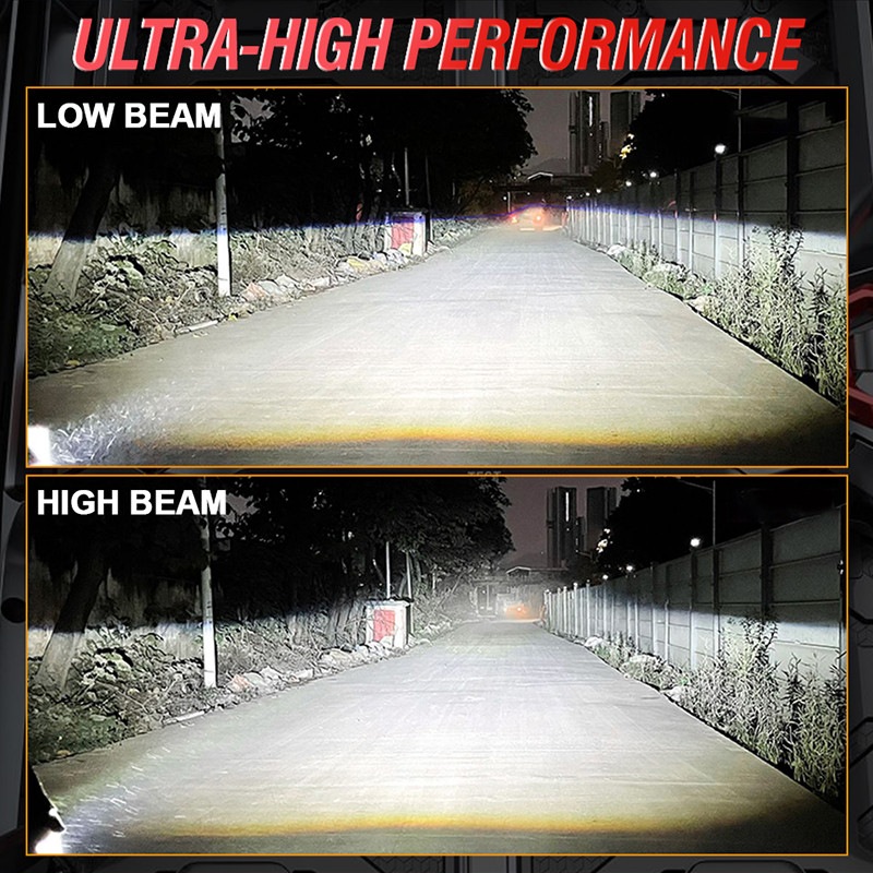 BULLVISION/HLXG 1/2PCS H4 Led Projector Mini Lens 100% Original 3 Year ...
