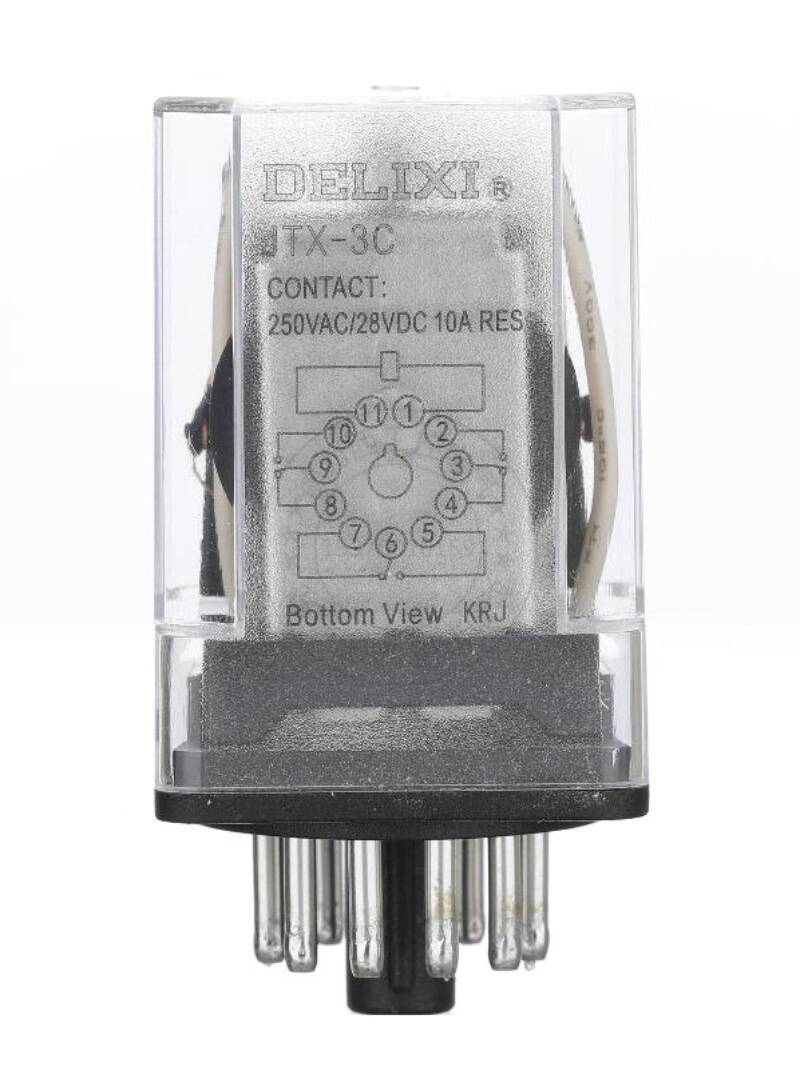 Delixi High Power Control Relay Intermediate Relay JTX-3C AC/DC24 AC220 ...