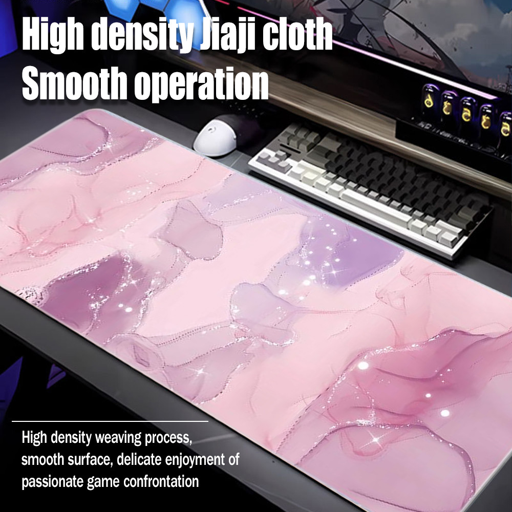 80x30CM Marble Long Mouse Pad Extra Large Non-Slip Sealed Edge Gaming ...