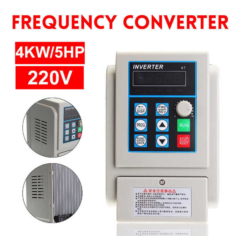 4Kw 220V 20A Single Phase Input 3 Output PWM Frequency Converter Drive ...