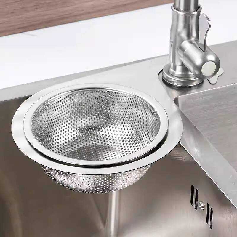 Kitchen Sink Swan Stainless Steel Draining Rack Dry Wet Separation Hook ...