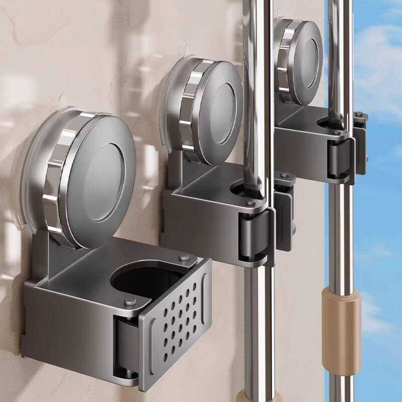 Suction Cup Holder Wall-Mounted Clip Hook No-Drill I Bathroom Door Back ...