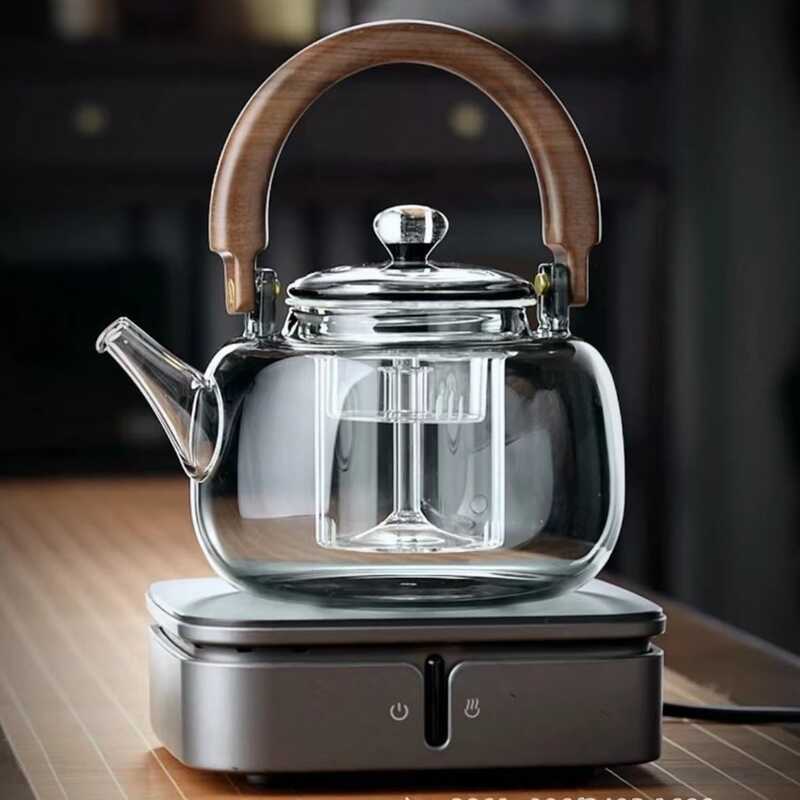 High Borosilicate Glass Teapot Large Capacity Starry Sky Handle Teapot ...