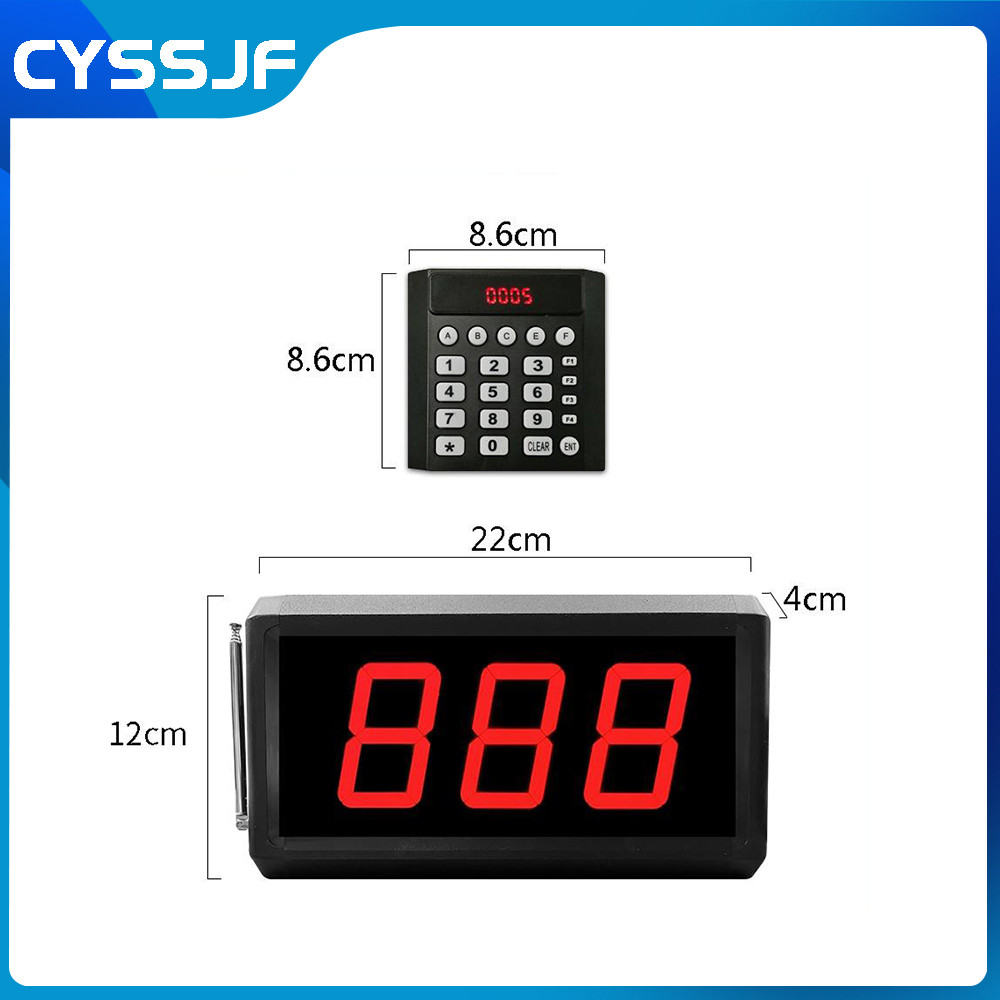 Queue calling machine for Restaurant/Food Truck/Clinic Pager Long range ...