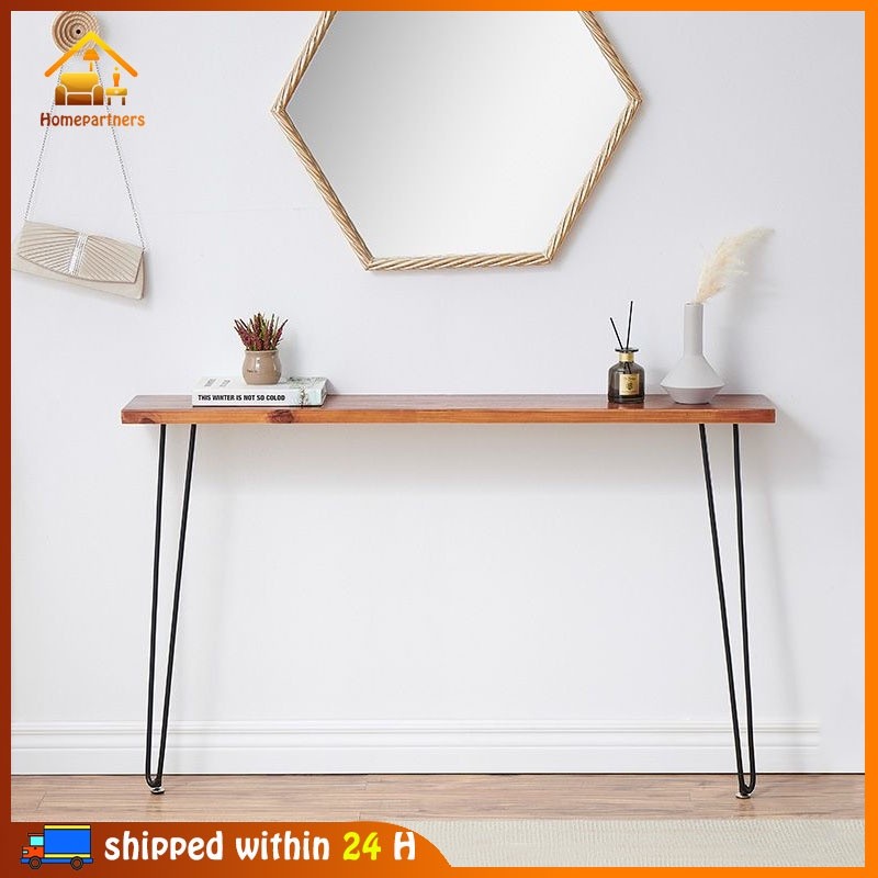 Nordic Solid Wood Entryway Table Console Table Wall Bar Table Case ...
