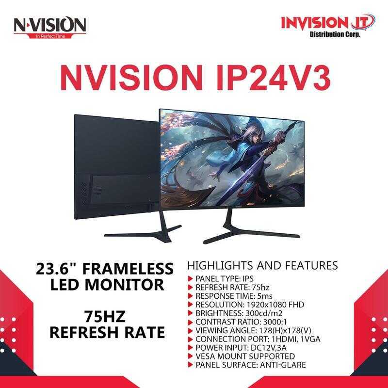 Shop nvision monitor 24 inch for Sale on Shopee Philippines