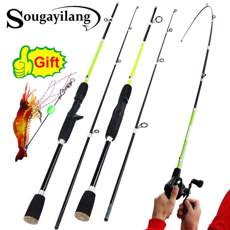 Sougayilang Original 1.8M Spinning Casting Ultra Light Fishing Rod Pole ...