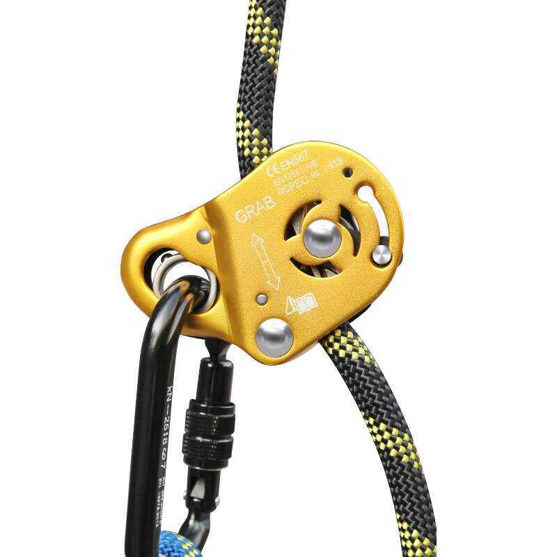 Aluminum 100KG Rope Graber Fall Belay Device for Rope Rescue Grab for ...