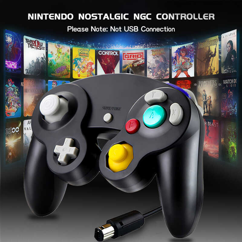 Transparent Colors Gamepad Wired Handheld Console Controller Gamecube ...