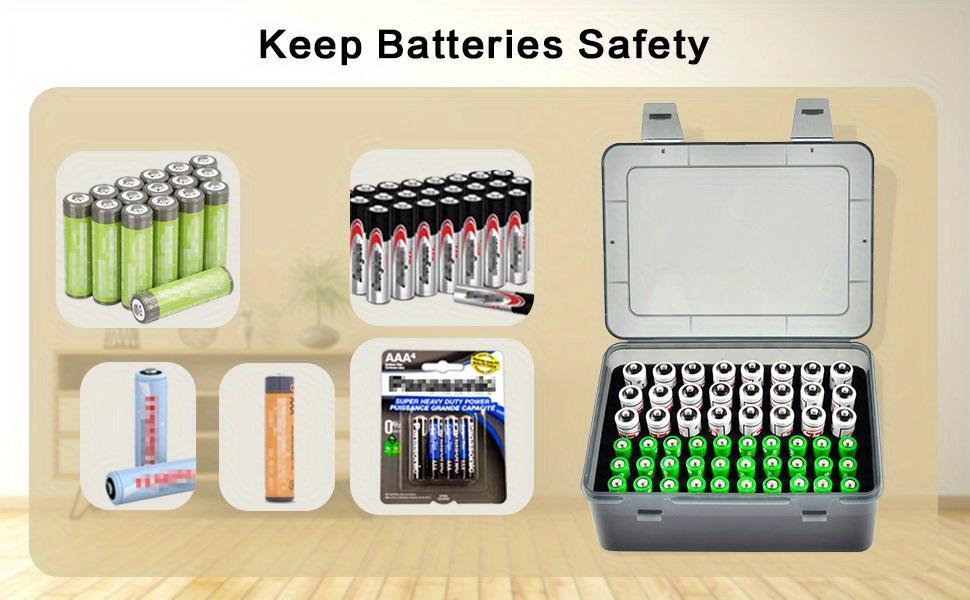 A Durable PP Material Battery Storage Box That Can Hold 54 AA And AAA ...
