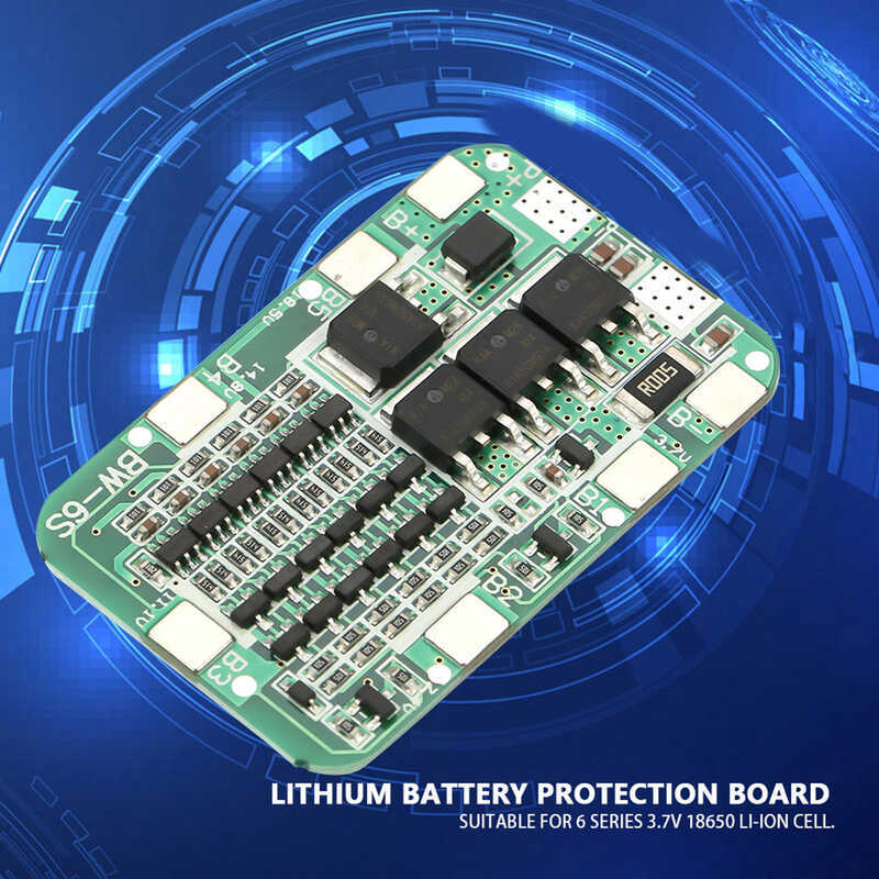 Fbe 6S 15A 22V 24V Battery Protection Board Lithium Charging PCB BMS ...