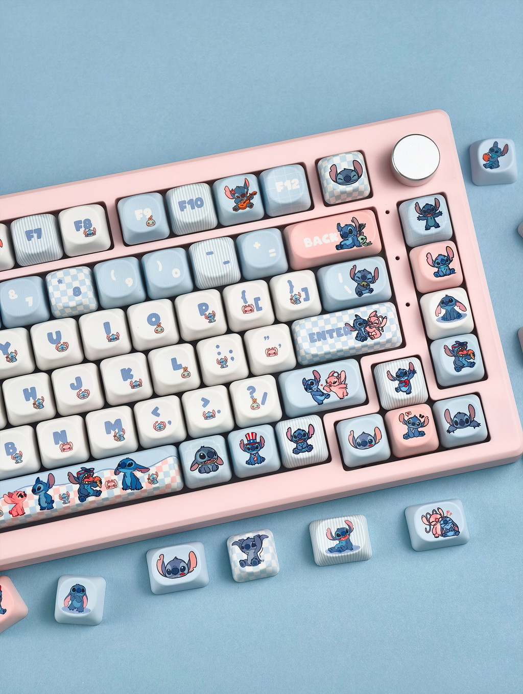 Lilo&Stitch Keycaps MOA Profile 130 Keys PBT Dye Sublimation Aula F75 ...