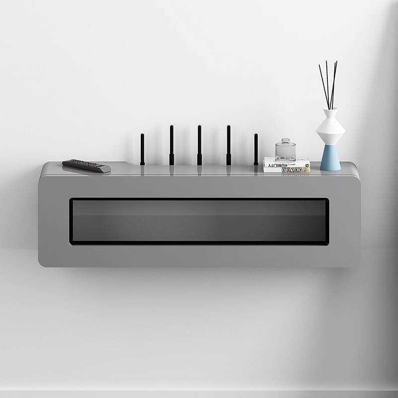 WiFi Router Storage Wall Mounted No Drill Electrical Socket Cover 