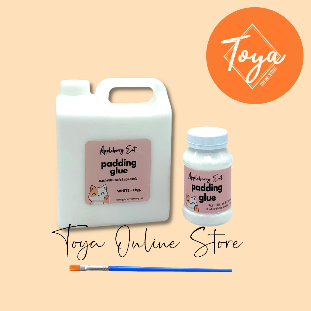 Padding Glue FAST DRY ( DIY Notepad ) WHITE with FREE BRUSH | Shopee ...