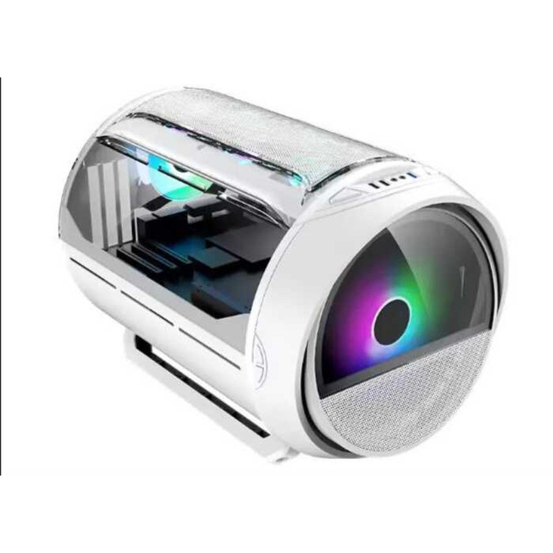 GAMEKM Cyclops Desktop Gaming Computer Case MATX MINI ITX White 1 ...