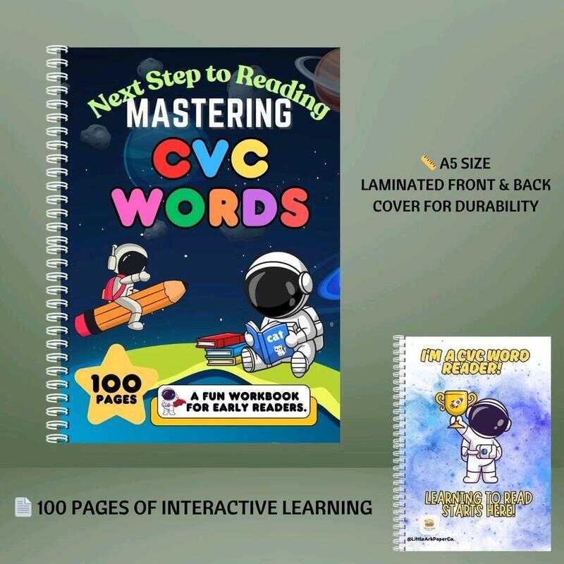 CVC Words Activity Book For Kids | Learn To Read & Spell Ages 3–6 ...