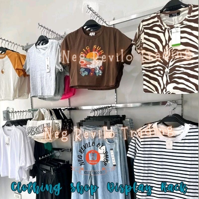 Clothing Shop Fixed Wall Display Rack | Shopee Philippines