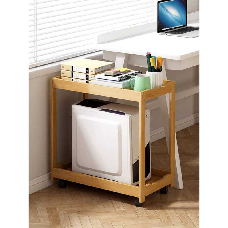 Desktop Computer Host Stand Multi-layer Base Mobile Case Tray Office ...