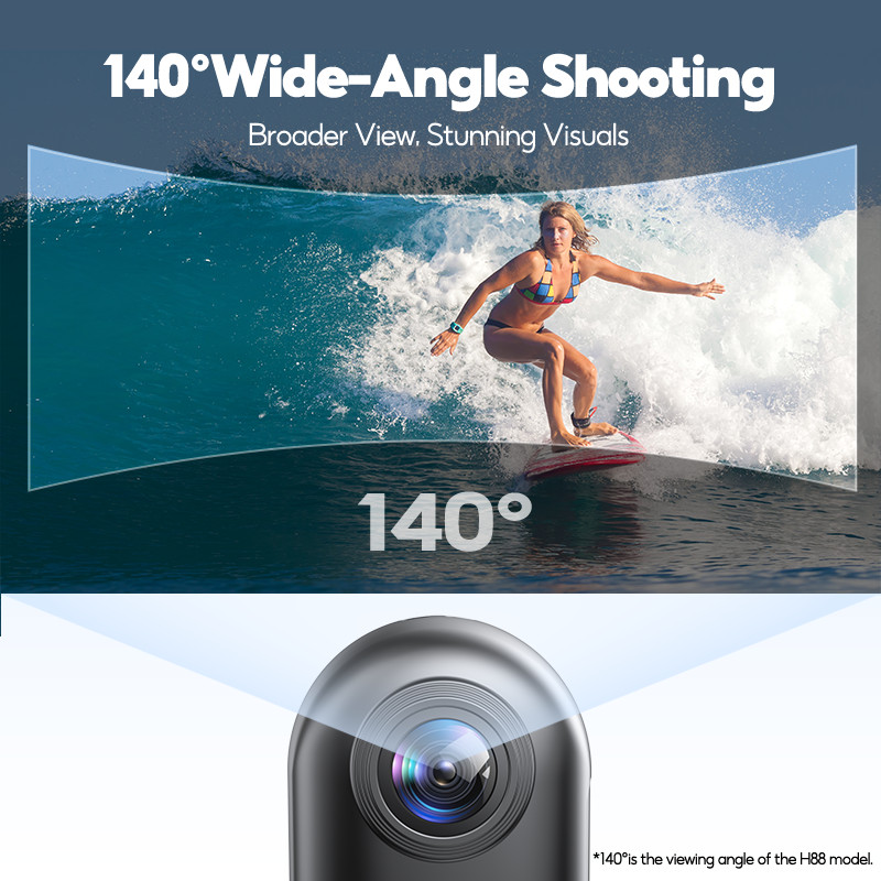 【New2026】Mini Action Camera 4K/30FPS WiFi Camera Wateroroof Live ...