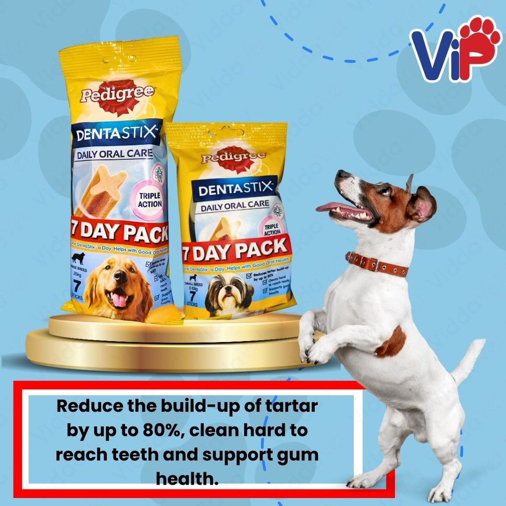 Pedigree Dentastix Chew Treats For Dogs For Daily Mouth Freshness Small 