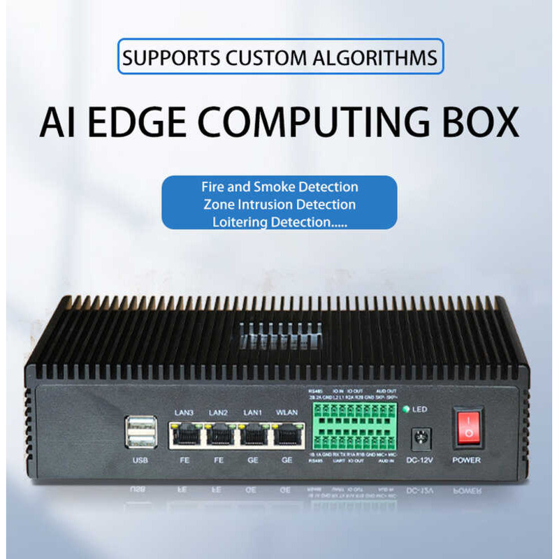 AI Edge Computing Box Smart Security Face Recognition Helmet ...