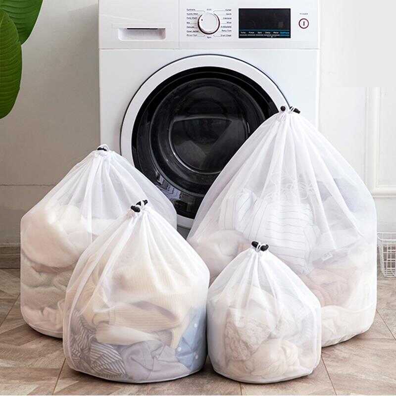 4SIZE Laundry Bag Mesh Bra Net Washing Machine For Travel Laundy Basket ...