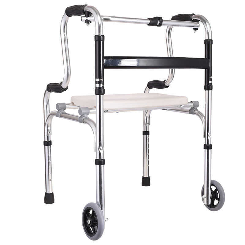Elderly Stainless Steel Folding Torque Walker Crutches Four-Corner ...