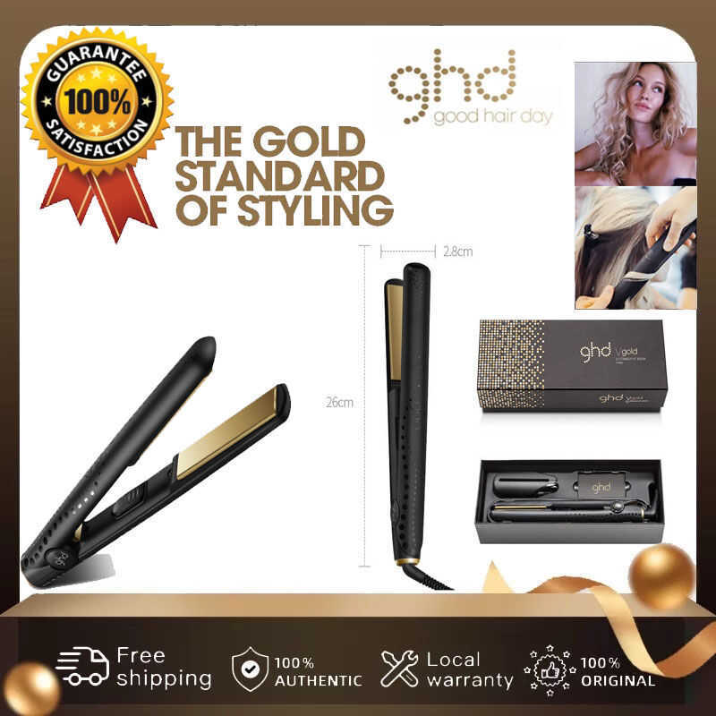 GHD V Gold Hair Straightener Classic , Straight Curling Iron Machine ...