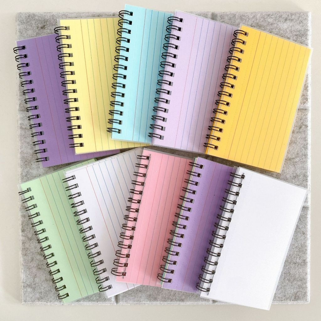 50PCS Horizontal Line Notebook Tearable Coil Book Journal Note Book ...