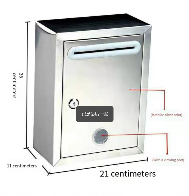【COD】304 Stainless Steel Mail Letter Post Storage Box Outdoor ...