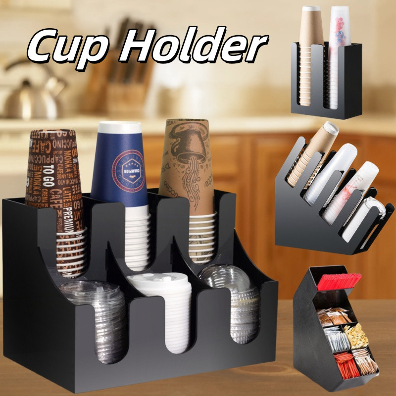 Plastic Paper Cup Holder Milktea Cup Holder Desktop Storage Cup Holder ...