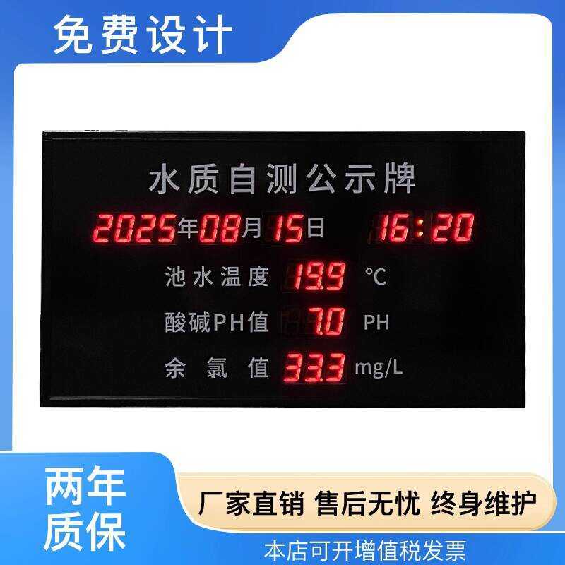 Swimming Pool Water Quality Detection Electronic Signboard 4-20mA ...
