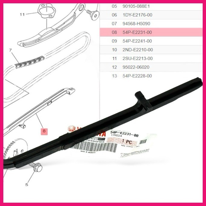 GUIDE STOPPER 1 | 2 MIO i125/ SOUL i125 2PH-E2241-00 | 54P-E2231-00 ...