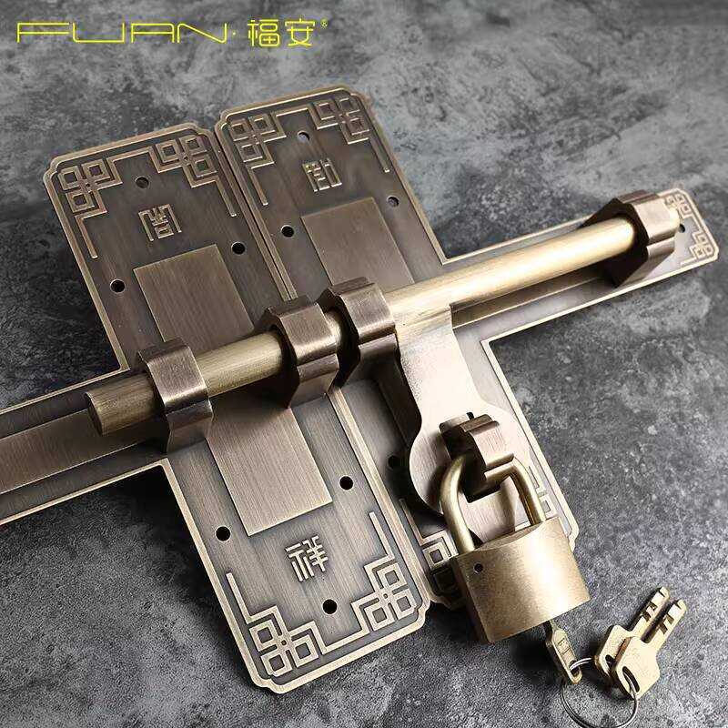 Brass Thickened Chinese Antique Lock Old-fashioned Wooden Ancient ...